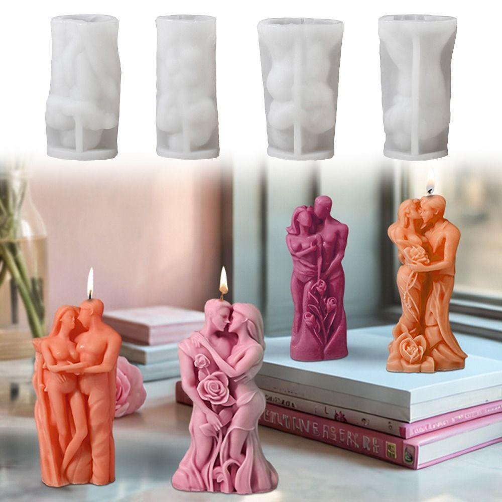 3D DIY Скульптуры Поцелуя Пары Силиконовые Формы Для Шоколадного Торта Новая Форма Для Свечи Домашний Декор