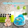 Cartoon Infant Inflatable Seating Chair Self-Inflatable Children Bath Stool  Bedroom Use