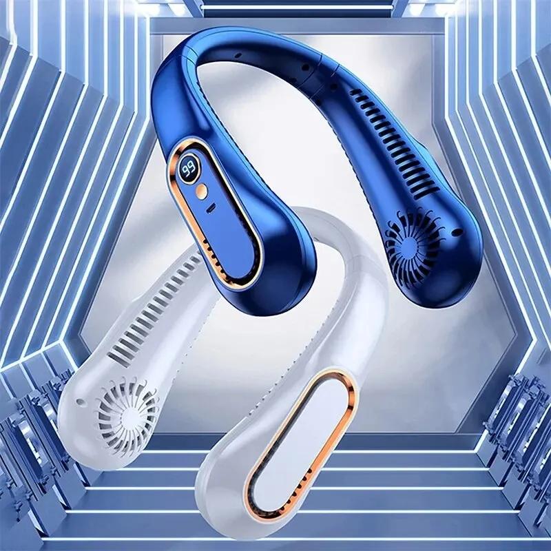 Мини-наколенник с цифровым экраном, 5 скоростей, USB-зарядка, долгая работа, бесшумный, портативный, незаменимый для летних путешествий на открытом воздухе