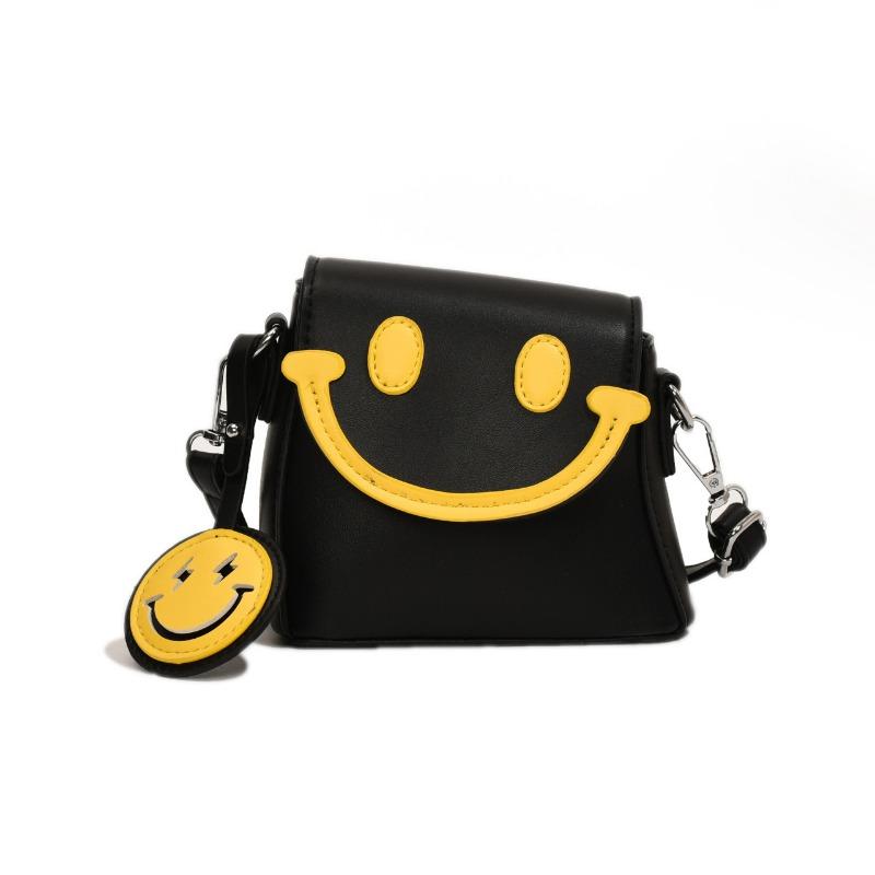 Cute Smiley Face Trendy Personality Creative Women's Bag Versatile Casual Little Girl Shoulder Messenger Bag Children's Bag
