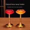 Glass Candle Pedestal, Lotus Lamp, Long-lasting Lamp Holder, Household Candlestick, Buddha Lamp, Lamp for Buddha, God of Wealth, Butter Lamp Base