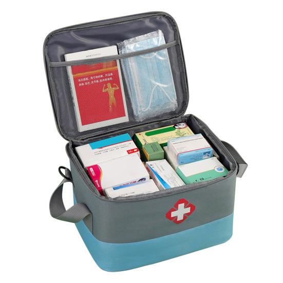 Сумка-органайзер для хранения таблеток с ручкой, большой вместимости, застежка-молния, водонепроницаемый дизайн