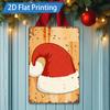 D FLAT pc Metal Sign Vintage Santa Claus Metal Sign D Flat Print Christmas Decor