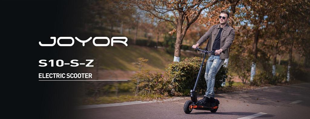 JOYOR S10-S-Z Adult Electric Scooter: Dual 1000W Motors,10-inch Off-Road Tires,Aluminum Frame Hydraulic Brake for Urban Commute & Adventure