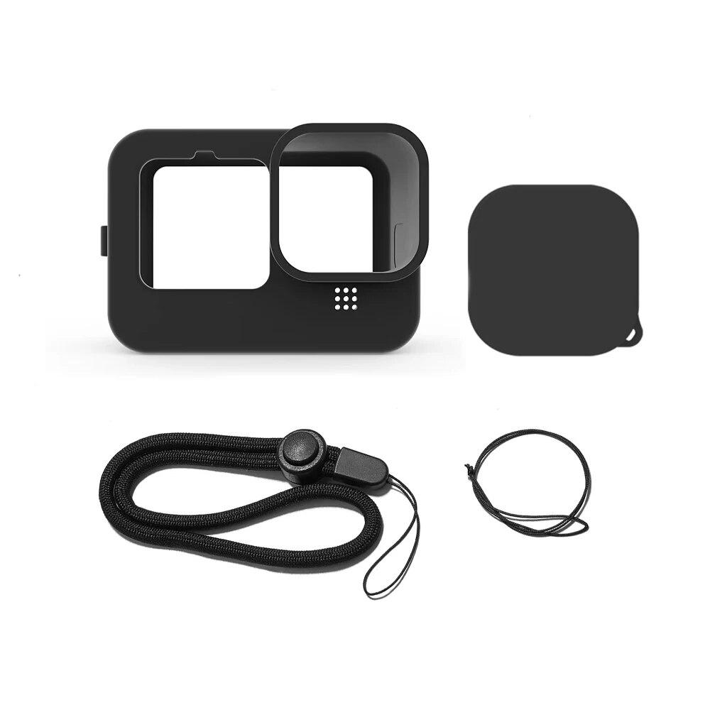 Сменная боковая дверца для GoPro Hero 12 11 10 9, черная пылезащитная крышка для аккумулятора, силиконовый чехол, аксессуары для камеры