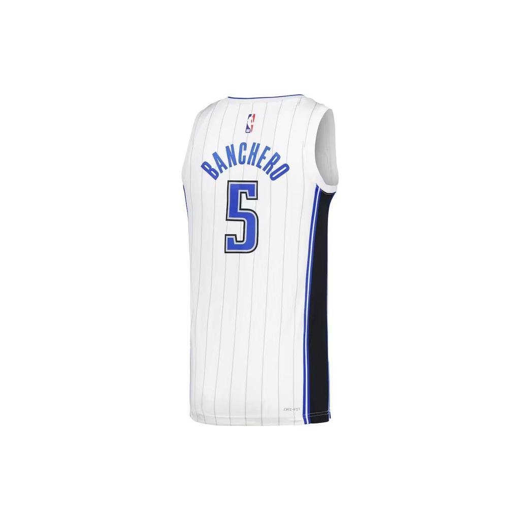 Nike Paolo Banchero Letter Casual V-Neck Pullover Basketball Jersey Fan Edition Orlando Magic 5 Unisex Jersey White DN2089-105