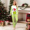 Parent-child Christmas Print Home Suit Long-sleeved Top And Pants