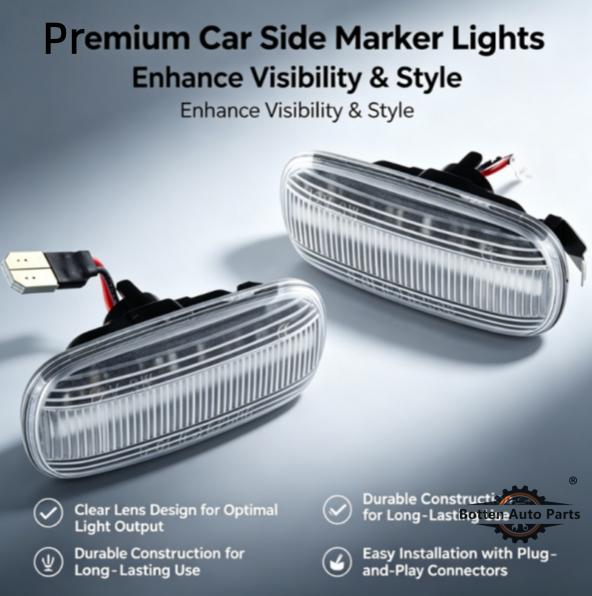 For Honda for Civic Prelude CRX Acura Fit Del Sequential Turn Signal Indicator Lamps New LED Dynamic Side Marker Signals Lights