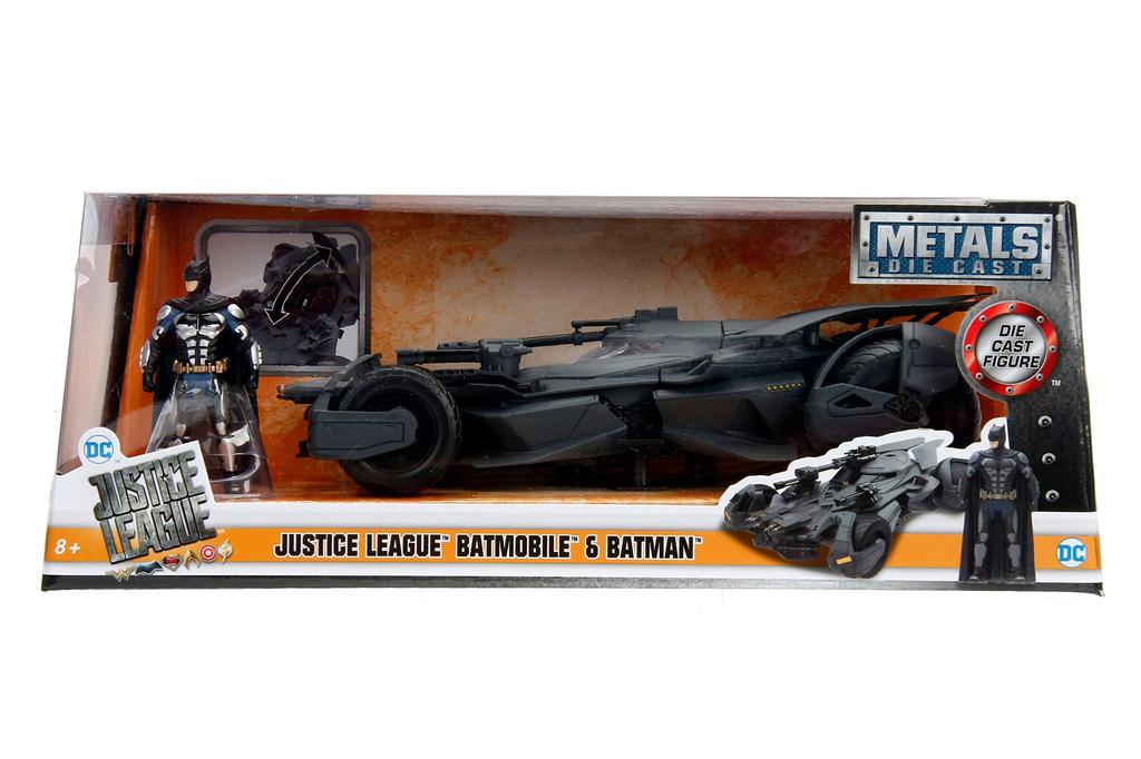 JADA TOYS 2017 JUSTICE LEAGUE BATMOBILE Batmobile JADA Mini Car Batman 124 W/BATMAN [Предмет]