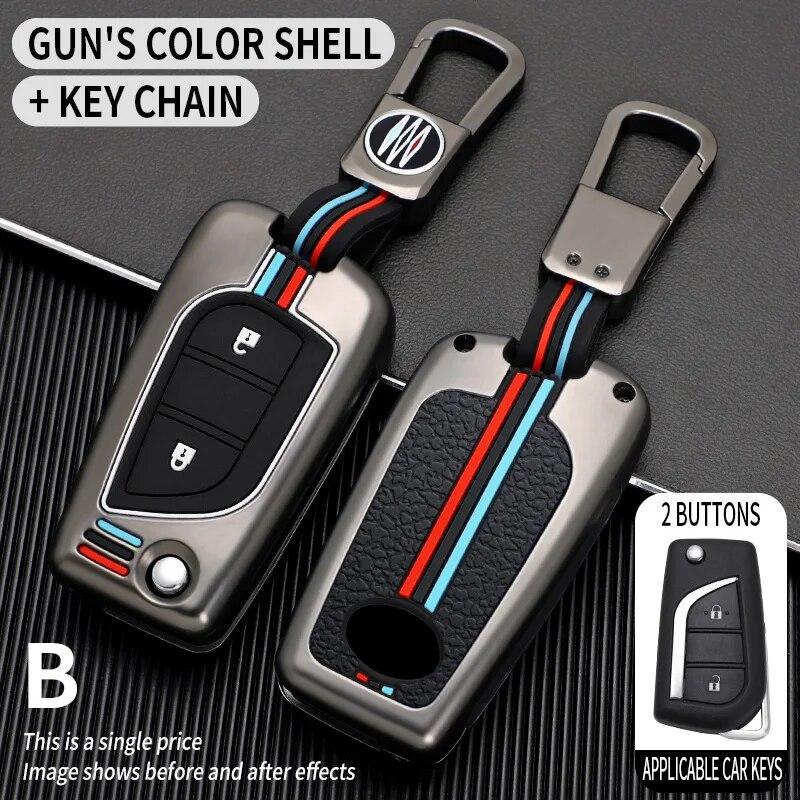 Чехол для дистанционного ключа автомобиля, брелок для Toyota Auris Corolla Avensis Verso Yaris Aygo Scion TC IM Camry RAV4 Forturner Hilux