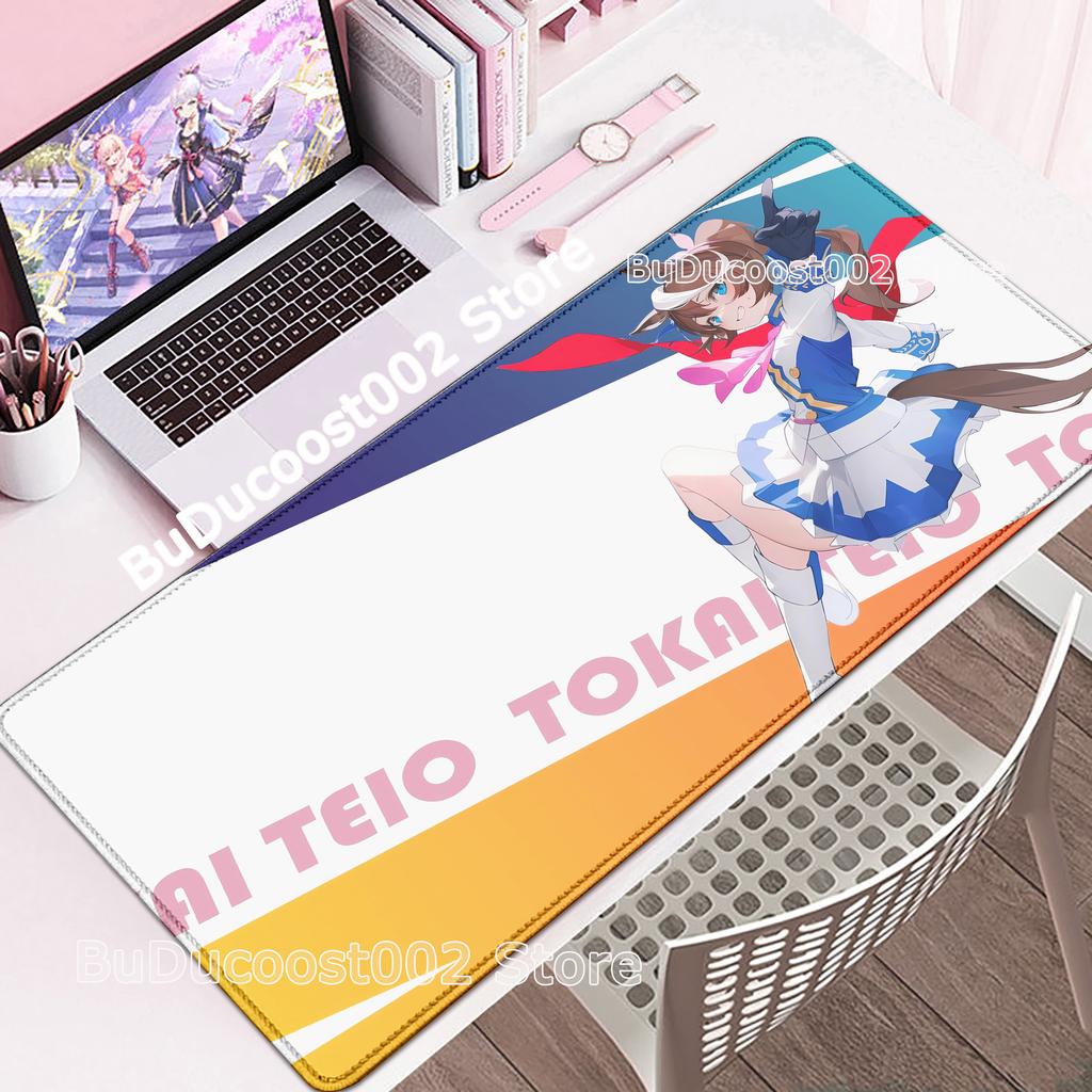 Umamusume Pretty Derby Токай Тейо Аниме Коврик для мыши Милый Красивый Нескользящий Резиновый Коврик для мыши Ноутбук Игровой Большой Коврик для клавиатуры Настольный коврик