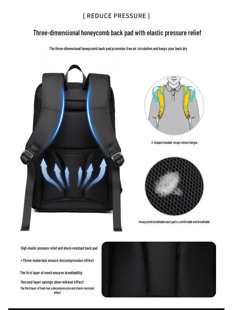 Водонепроницаемый рюкзак унисекс большой вместимости: Модная дорожная и школьная сумка с отделением для ноутбука