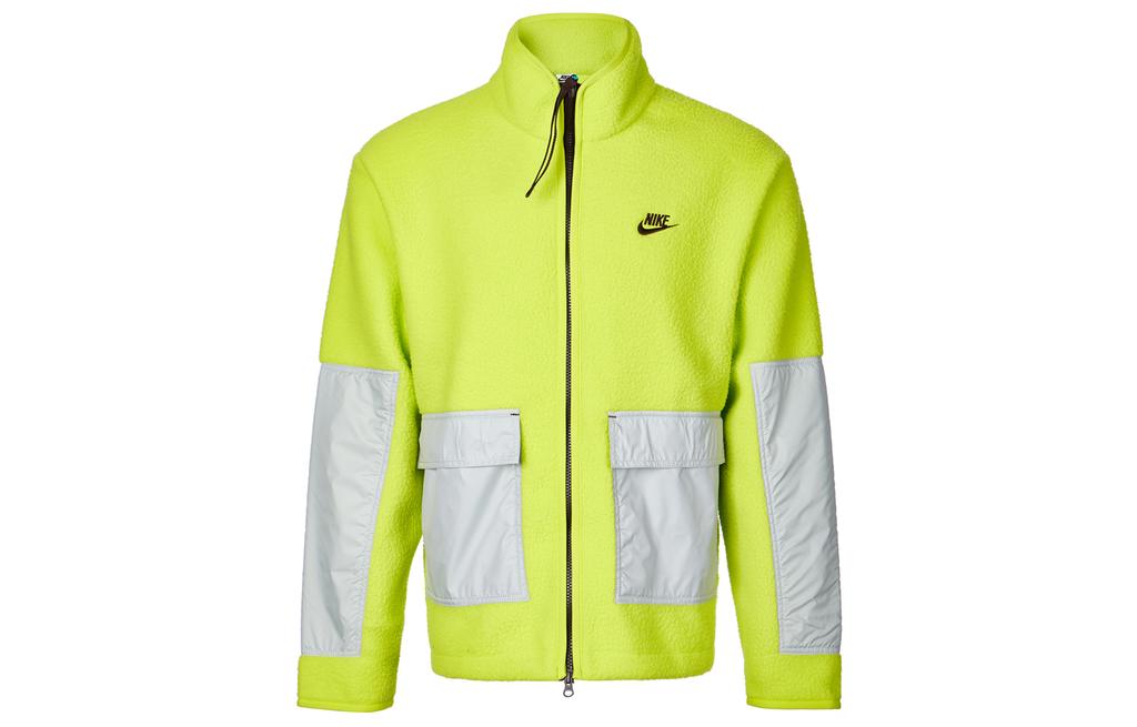 Nike Jackets Men's Green Stand Collar Moderate Other DD5022-345