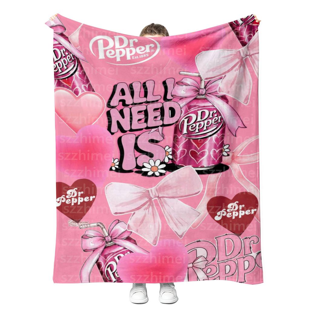Новые Модные Мягкие Пледы из Флиса и Фланели с Возможностью Индивидуальной Печати, Напиток Dr Pepper, Dr.Peppered