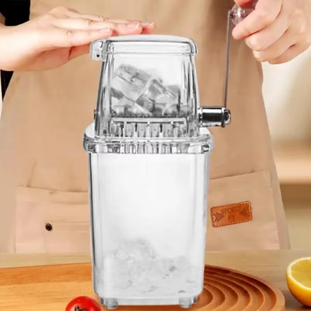 Mini Manual Ice Crusher Hand-cranked Breaking Ice Machine Smoothie Maker Ice Shaver  Summer