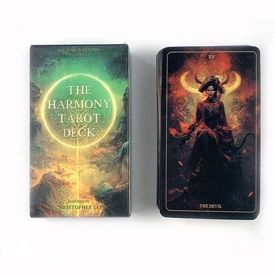 Колода Таро Гармония 78 карт Колода Судьба Гадание Настольные Игры, Семейная Вечеринка Развлекательные Игровые Инструменты