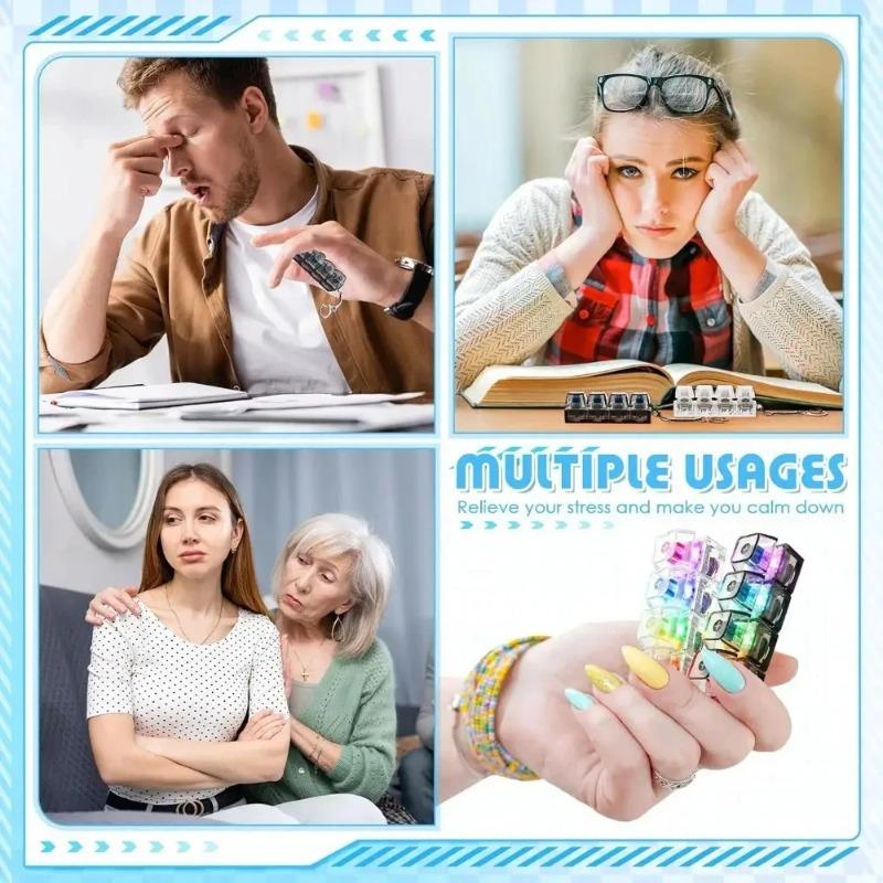 Hot Original Multi-Style Led Light-Up Keycap Keychain Clicker Fidget Toy Stress Relief Portable Desk Accessory For Kids Adults