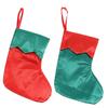 Navidad Классические Рождественские Носки Красные и Зеленые Подарочный Пакет Конфетные Подарочные Пакеты Простые Украшения Рождественские Носки Рождественские Украшения