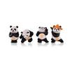 Latest Panda Miniature Unique Gifts for Girlfriend and Boyfriend Resin Panda Miniature Valentine Decoration Items (4 Pieces)