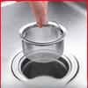 Drain OpeningKitchen Sink Garbage Filter Screen Stainless Steel Dish Basin Leak-proof Drain