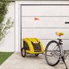 VidaXL Pet Bike Trailer Yellow 93966
