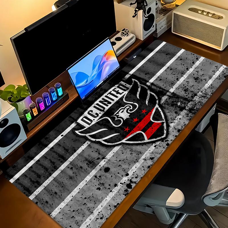 D.C. United Print Cushion Non-slip Laptop Tablet Big Mousepad XXL Mat Mini PC Playmat With Lock edge