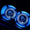 YJTHM1 2Pcs LED Car Luminous Color Changing Cup Holder Coaster For Citroen C4 C3 C5 C1 C2 C6 C4L DS3 DS4 Berlingo Picasso Saxo Jumper