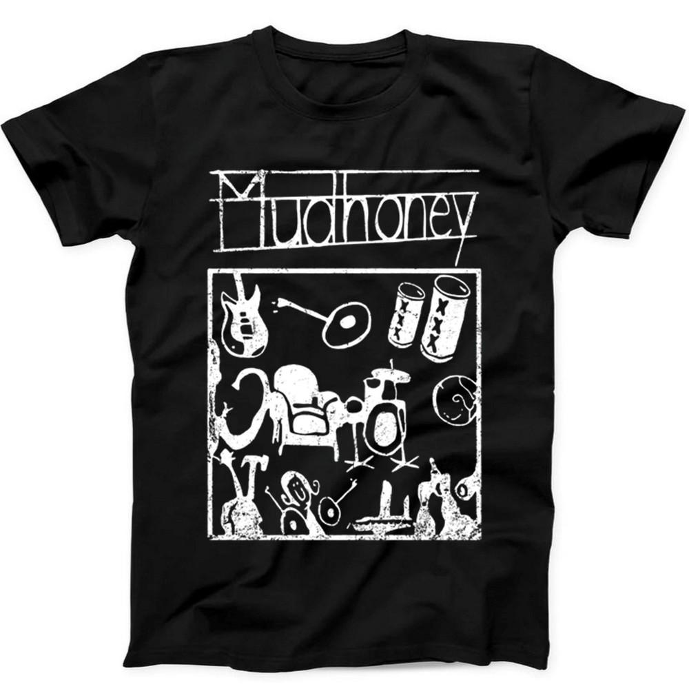 Mudhoney Ограниченное издание Группа Рок Гранж Музыка Смешной Подарок Черная Футболка T-Shirt 517 Унисекс Футболка