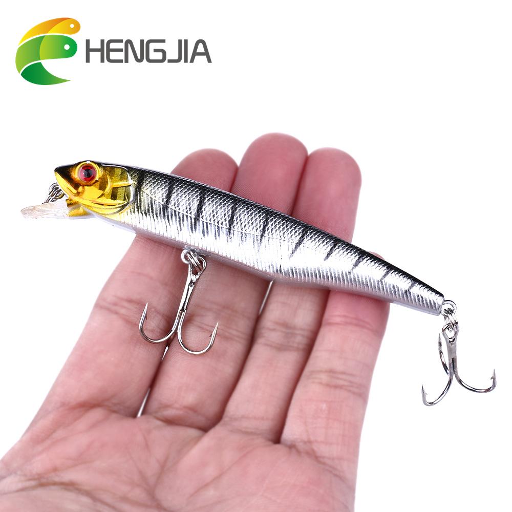 HENGJIA 1 шт., приманка для рыбалки гольяна, воблер, реалистичная наживка для щуки, пластиковая жесткая приманка, рыболовные снасти