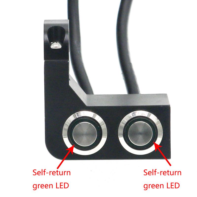 LMoDri, алюминиевый сплав, переключатель фар на руль мотоцикла, универсальный водонепроницаемый переключатель, 12 В, противотуманный прожектор, крепление на зеркало