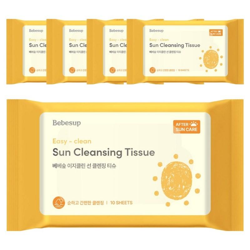 Bebesup Easy Clean Sun Cleansing Tissues, 10 wipes, 1 pcs