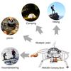 Widesea Camping Burner 3200W Windproof Foldable Electric Ignition Outdoor Portable Gas Stove Outdoor Camping Hiking Fishing