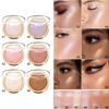 3 In 1 Highlight Powder Palette Contouring Highlighter Bronzer Blush Makeup Kit