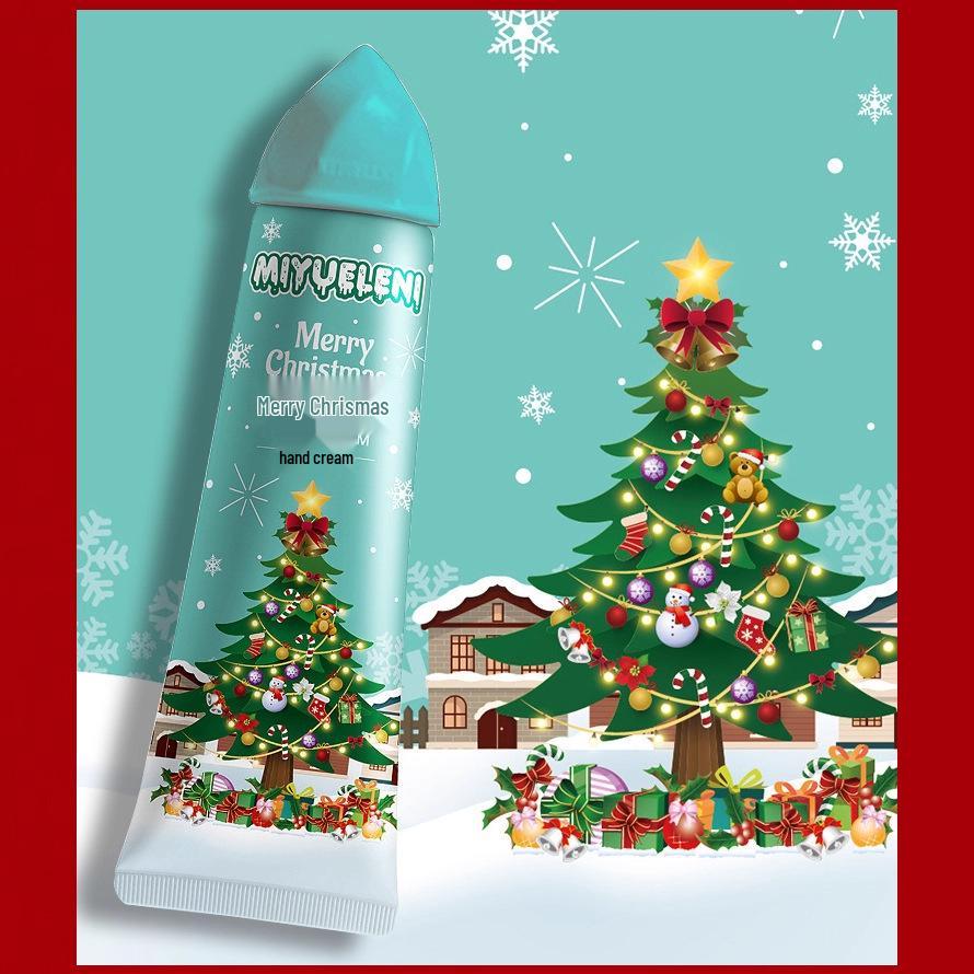 Mi Yue Le Ni Рождественский крем для рук с мороженым 30 г - Увлажняющий, Нежирный, Питательный, Освежающий конус