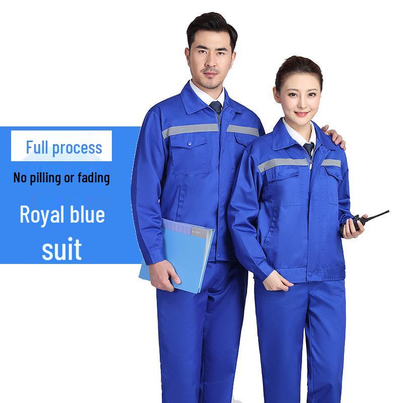 Мужской светоотражающий рабочий комплект - Прочный комбинезон для мастерской, авторемонта и защиты труда (Весна осень)