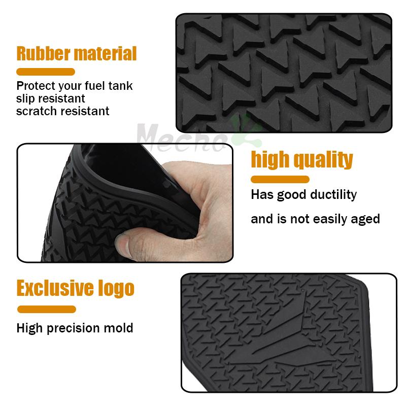 For YAMAHA mt 09 MT-09 MT09 2024 2025 Accesorios Tank Pad Non-slip Side Fuel Tank Pad Stickers Waterproof Rubber Sticker