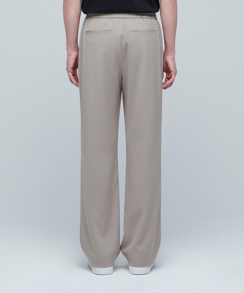MUSINSA STANDARD Genderless Wide Elastic Waist Slacks [Light Beige]