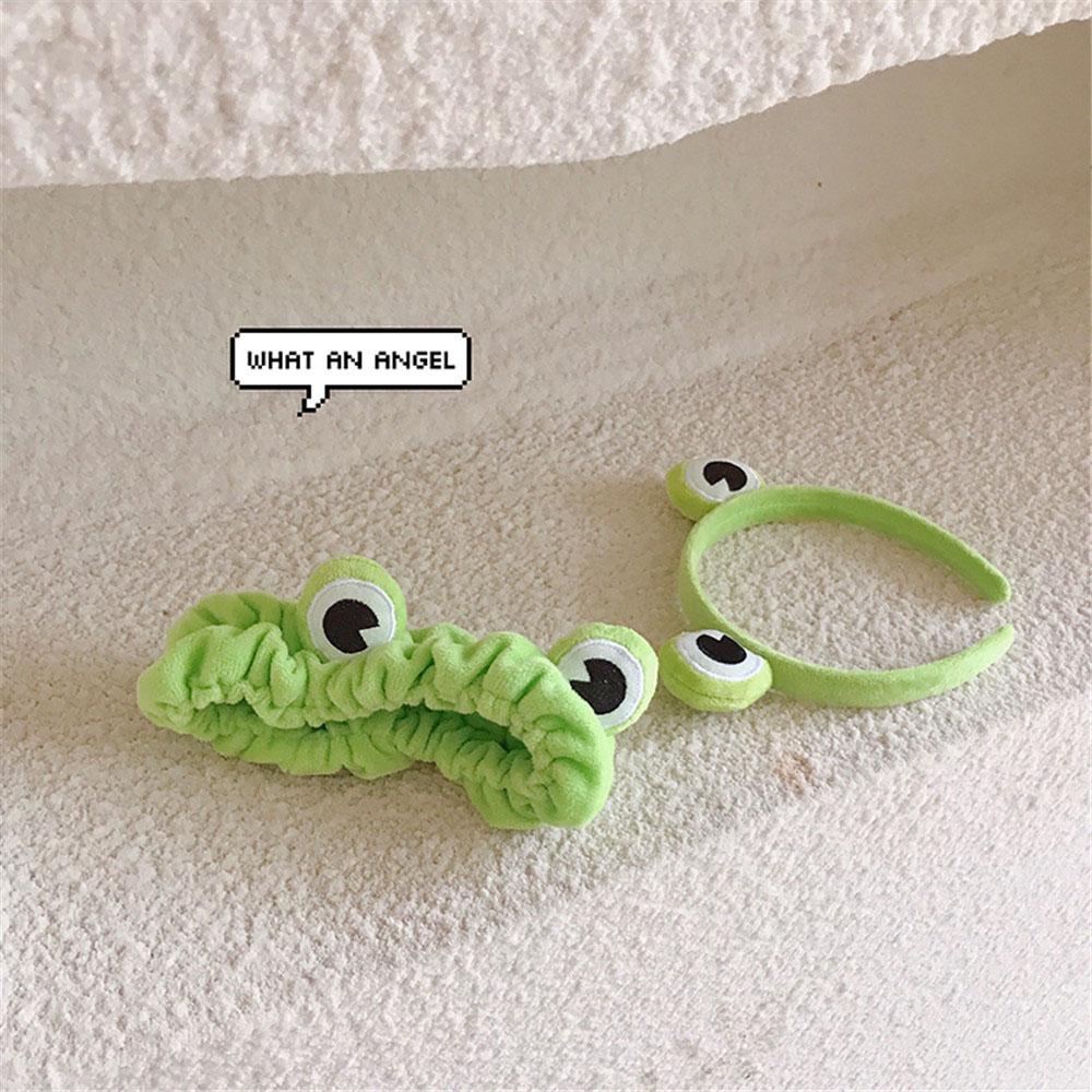 Funny Creative Hair Accessories Wide-brimmed Frog Hair Hoop Headwear Headband Elastic