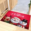 Рождественский декоративный ковер Дед Мороз Снеговик Лось Коврик Праздничное украшение Дом Удаление пыли Противоскользящий коврик для ног