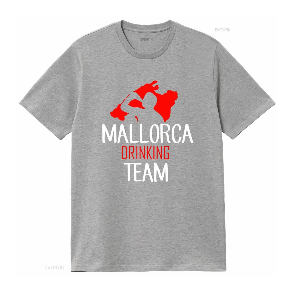 Mallorca Drinking Team T Shirt For Unisex Unique Design Perfect Parties And Events Vintage Fashion Designer Clothes Homme