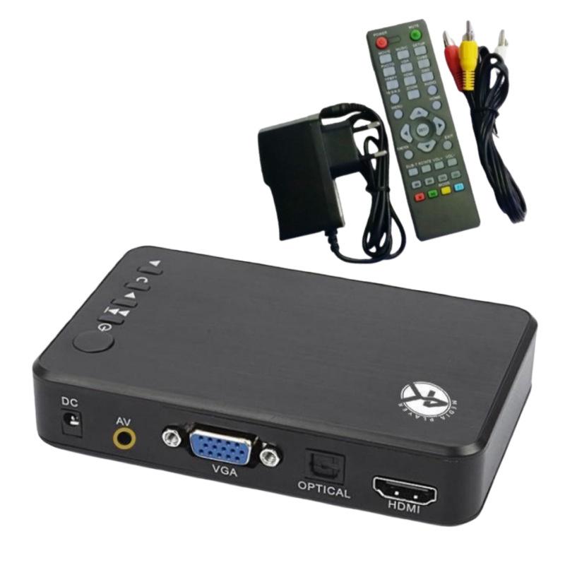 4K Blu-ray Player with Power-On Loop, HD Video, USB, HDMI+VGA, Landscape & Portrait Display Compatibility