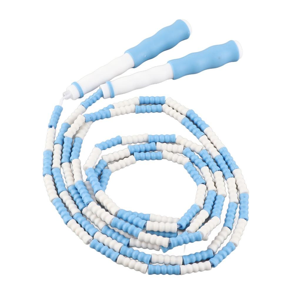 Soft Beaded Beaded Jump Rope Anti-Slip Handle Skipping Rope Adjustable Jump Rope Exercise