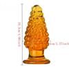 Golden Color Pineapple Shape Short Crystal Glass Quantity Plug