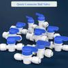 1/4" 3/8" 1/2" Male Female Thread Ball Valve RO Backwash Fitting Switch Quick Connectors Backwash Fittings Included