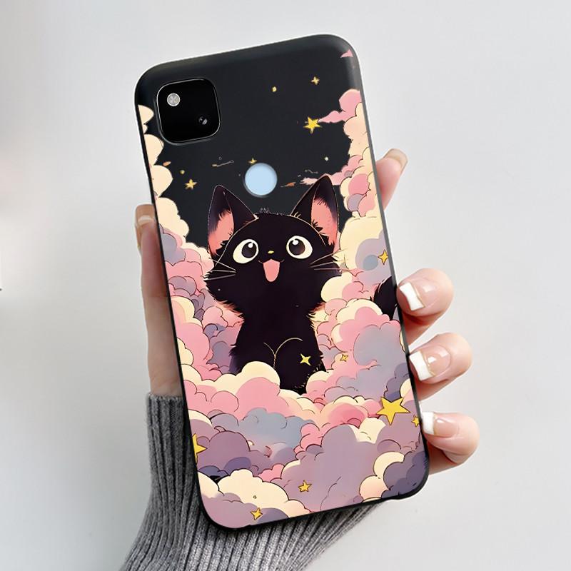 Чехол для телефона Google Pixel 4a 4G / 4a 5G, Ультратонкий, Тонкий, Эстетичный, Роскошный, Милый, Крутой, Для Мальчиков, Девочек, Мягкий Силикон, Матовый Чехол