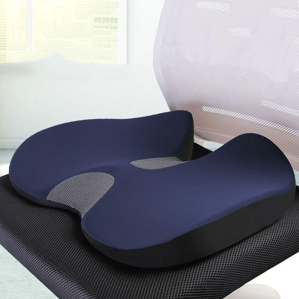 Полиэстер Нескользящая эргономичная подушка для сиденья Эргономичная подушка для сиденья с подголовником Комфорт для долгого сидения