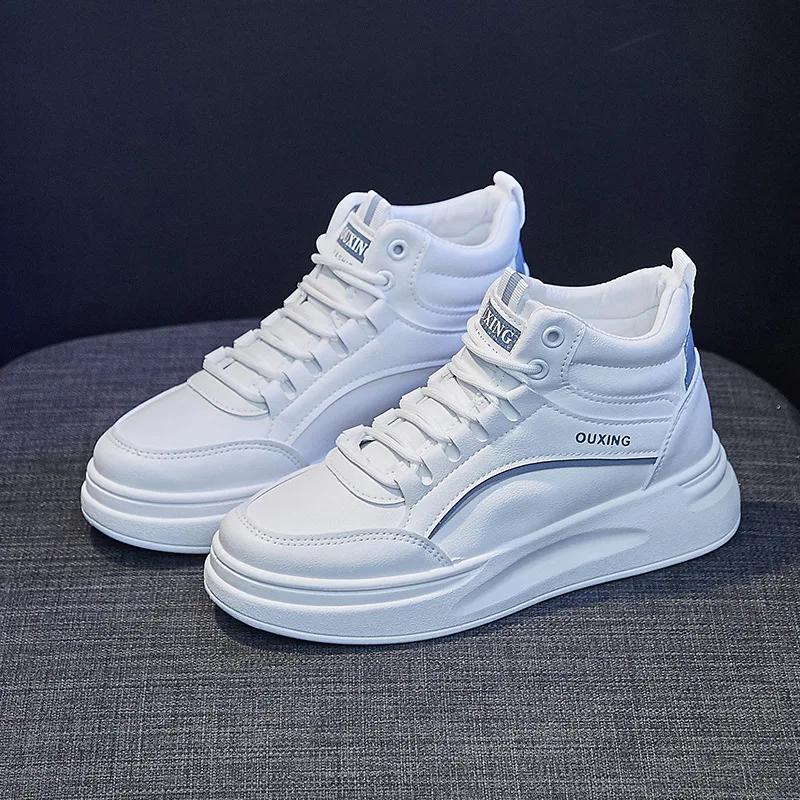 Шерстяные флисовые туфли Женские Теплые спортивные туфли от холода Зимние Хлопковые кроссовки Ботильоны Женские Утепленные Снежные ботинки белые