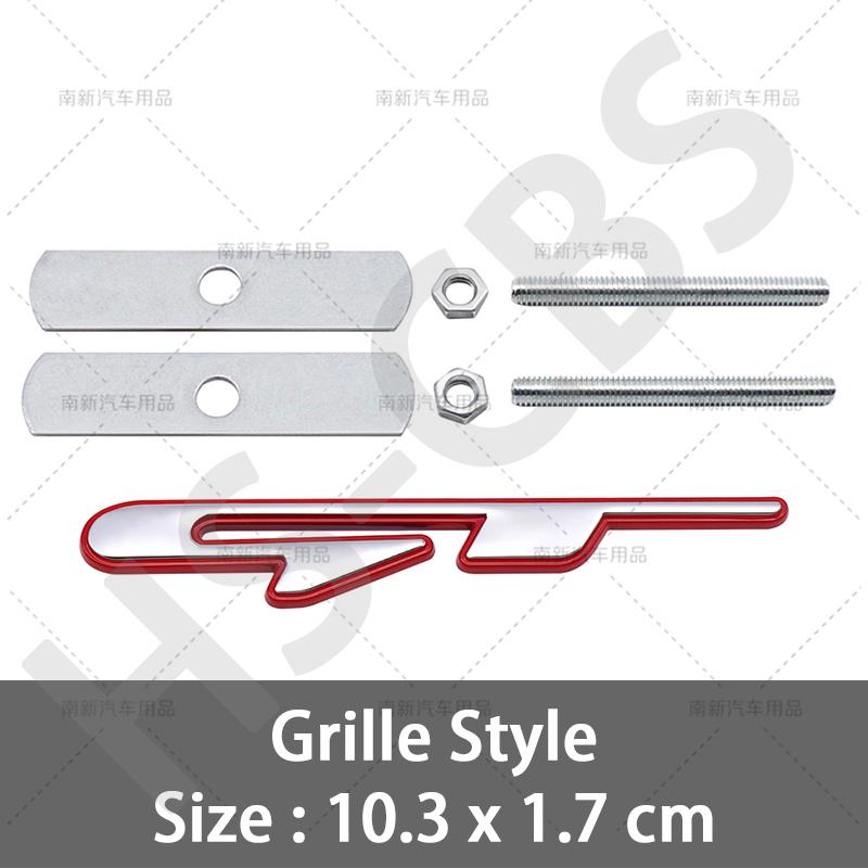 Metal Car Fender Metal Sticker Rear Trunk Badge Emblem For Peugeot GT GTline GT RCZ 406 405 205 3008 206 208 408 508 407 107 307