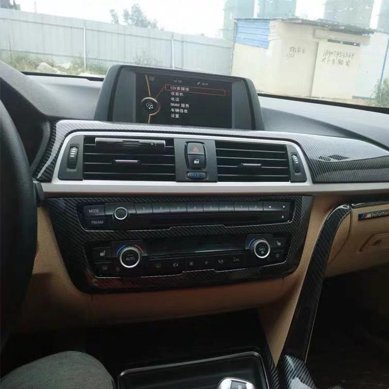 Углеродное волокно ABS автомобильная консоль CD панель декоративная рамка украшение для BMW 3 4 серии F30 3GT F34 F36 авто интерьер