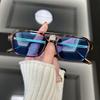 Square Vintage Sunglasses Women Brand Designer Leopard Sun Glasses Female Fashion Ocean Color Small Frame